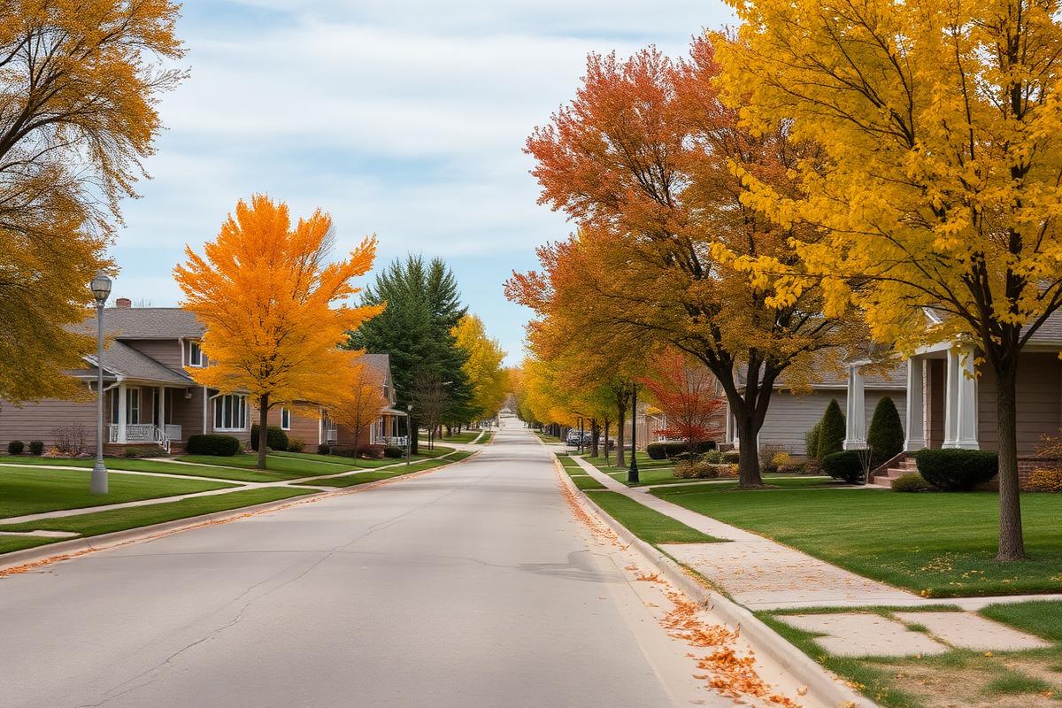 Sioux Falls, South Dakota residential neighborhood served by Sioux Falls Plumbers